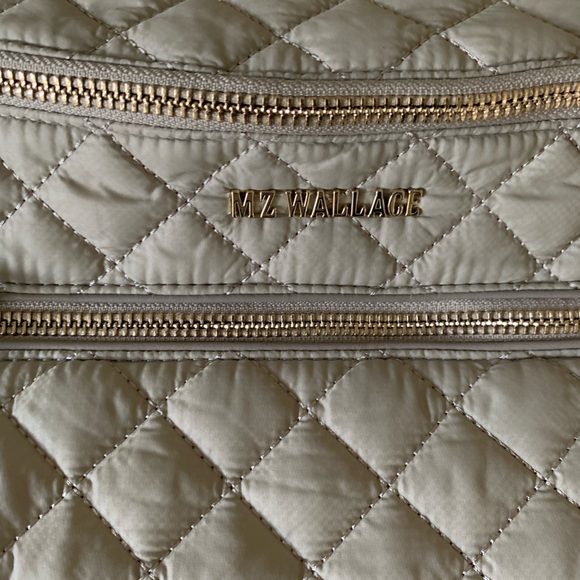 MZ WALLACE Crosby crossbody sling bag in quilted nylon and leather NEW RARE - Picture 10 of 15